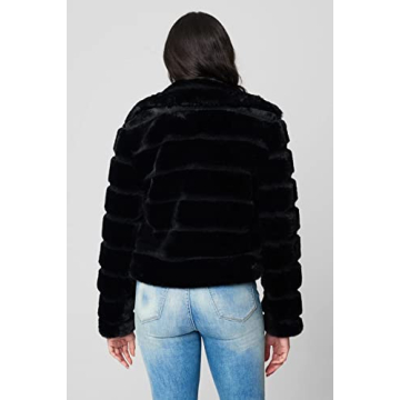 Stylish [BLANKNYC] Womens Faux Fur Jacket, Superstar Large
