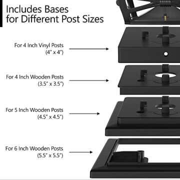 Davinci Solar Outdoor Post Cap Lights - 8 Pack