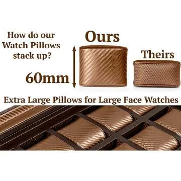 Men's Watch Box Organizer with Drawer & Tray