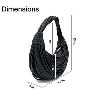 ZuTrenD Handbags, Purses for Women - Soft Top Handle Handbag Shoulder Bag (Black)