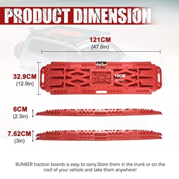 Bunker Offroad Traction Boards with Jack Lift Base