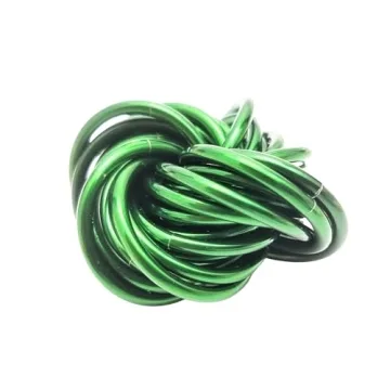 Möbii Fidget Ball (Medium, Full, Emerald) - Quiet Stress Relief Toy for All