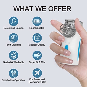 Portable Rechargeable Nebulizer for Adults and Kids
