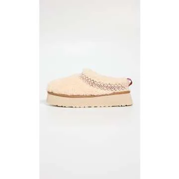 UGG Women's Tazz Ugg Braid Slipper, Natural, 11