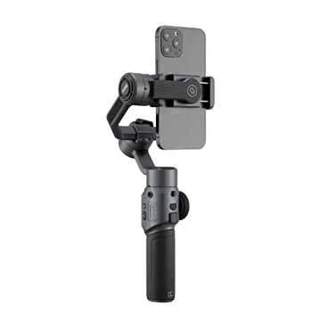 Zhiyun Smooth 5 Professional Gimbal Stabilizer for iPhone 15 Pro Max Plus 14 13 Mini 12 11 XS X XR 8 Android Smartphone Cell Phone 3-Axis Handheld Gimble w/Face Tracking Time-Lapse POV FiLMiC Pro