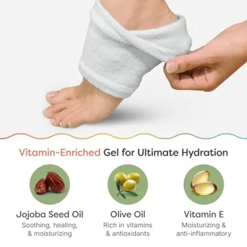 ZenToes Sleep Socks with Vitamin E for Dry Heels - 2 Pair