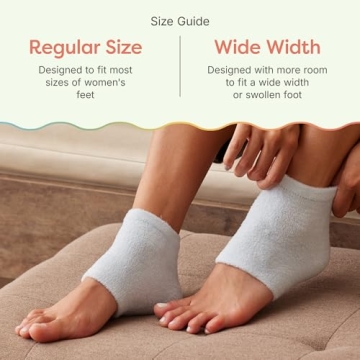ZenToes Sleep Socks with Vitamin E for Dry Heels - 2 Pair