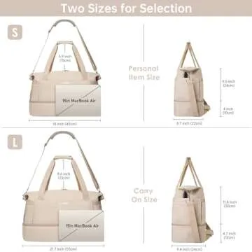 ETRONIK Women’s Gym Bag with USB Charging & Shoe Compartment