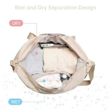 ETRONIK Women’s Gym Bag with USB Charging & Shoe Compartment