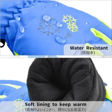 Azarxis Kids Waterproof Winter Gloves for Snow Fun