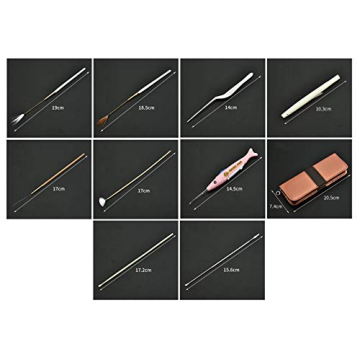 Hovico Ear Pick Set - 10 Durable Stainless Steel Tools