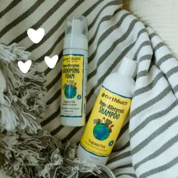 earthbath, Hypoallergenic Dog Shampoo - Fragrance Free Dog Shampoo for Allergies and Itching, Made in USA, Cruelty Free Dog Wash, Gentle Puppy Shampoo, Soothing Cat Shampoo - 16 Oz (2 Pack)