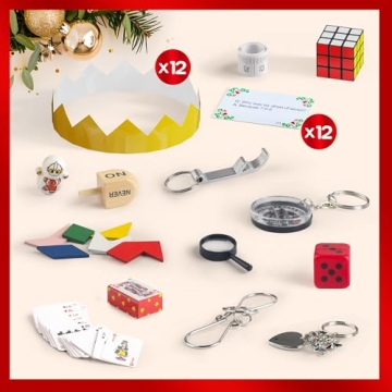 D-FantiX 12 Pack Christmas Party Favors for All Ages