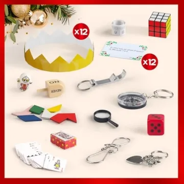 D-FantiX 12 Pack Christmas Party Favors for All Ages