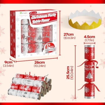 D-FantiX 12 Pack Christmas Party Favors for All Ages