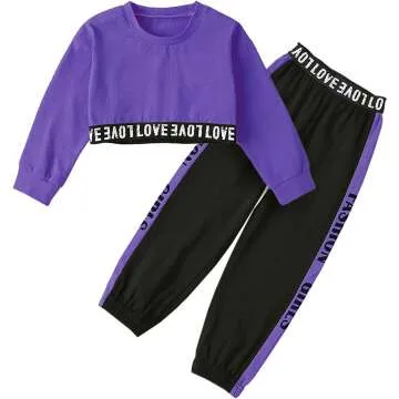 Betusline Girls Fall Winter 2 Piece Outfits 4T-14