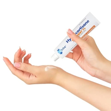 Globe Hydrocortisone Maximum Strength Transparent Ointment 1%,1 oz | Anti-Itch Topical Ointment for Redness, Swelling, Itching, Rash, Dermatitis, Bug/Mosquito Bites, Eczema, Hemorrhoids & More
