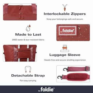 Foldie® Foldable Travel Bag for Women - Large Capacity Tote
