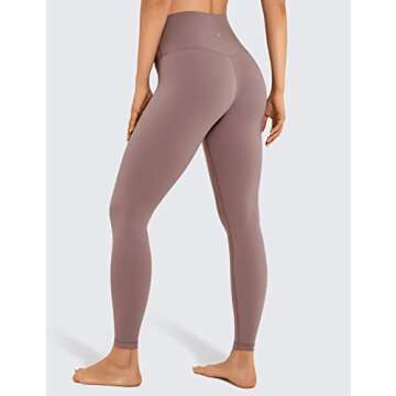 CRZ YOGA Butterluxe High Waisted Lounge Legging 25" - Workout Leggings for Women Buttery Soft Yoga Pants Mauve XX-Small