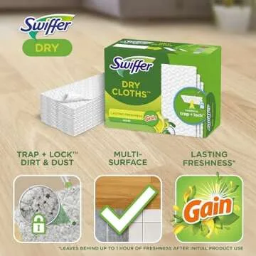 Swiffer Sweeper Dry Sweeping Cloth Refills, Gain Original, 32 Count