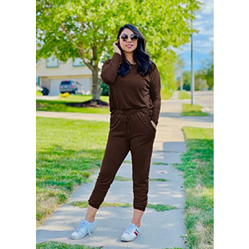 PRETTYGARDEN Women's Chic Fall 2 Piece Lounge Outfit Set