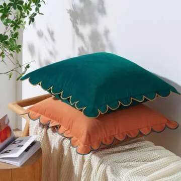 Stylish Velvet Decorative Pillow Covers Set of 2