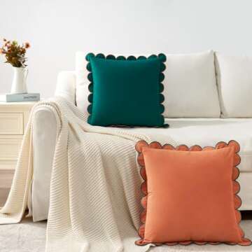 Stylish Velvet Decorative Pillow Covers Set of 2