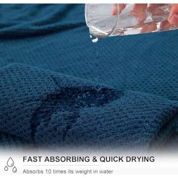 Extra Large Microfiber Bath Towels Set - Quick Dry, Super Soft