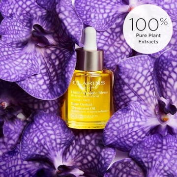 Clarins Blue Orchid Face Oil for Radiant Hydration
