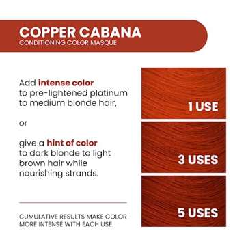 ALOXXI InstaBoost Color Depositing Conditioner Mask – Instant Temporary Hair Color Dye - Hair Color Masque for Deep Conditioning, Gluten free, 6.8 fl. oz.