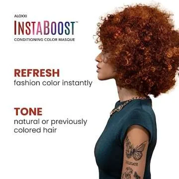 ALOXXI InstaBoost Color Depositing Conditioner Mask – Instant Temporary Hair Color Dye - Hair Color Masque for Deep Conditioning, Gluten free, 6.8 fl. oz.