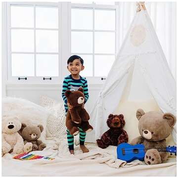 GUND Philbin Classic Teddy Bear, Premium Stuffed Animal for Ages 1 and Up, Chocolate Brown, 12”