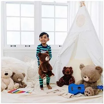 GUND Philbin Classic Teddy Bear, Premium Stuffed Animal for Ages 1 and Up, Chocolate Brown, 12”