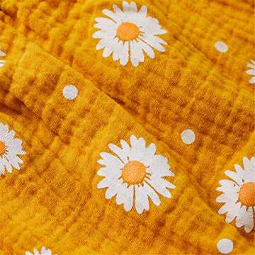 YOKJZJD 2Pcs Infant Toddler Baby Girl Summer Clothes Daisy Floral Ruffle Sleeveless Tank Shirt Halter Crop Top Shorts Bloomers Outfits (Yellow, 6-12 Months)