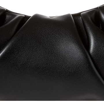 Elegant Ulla Ruched Convertible Clutch by The Drop - Black