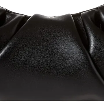 Elegant Ulla Ruched Convertible Clutch by The Drop - Black