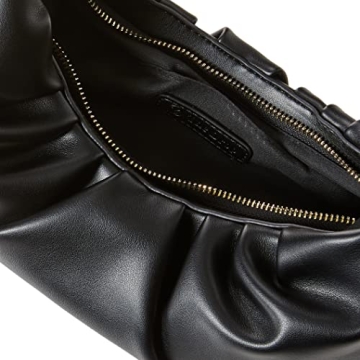 Elegant Ulla Ruched Convertible Clutch by The Drop - Black