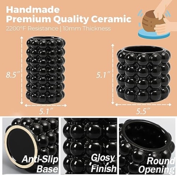 Beautiful YANWE1 Bubble Vases Set for Home Decor