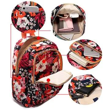 Lightweight Waterproof Backpack Purse for Women