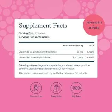 Youtheory B12B6 - Vegan Vitamin B6 & Vitamin B12 - Offers Brain Health, Energy & Immunity Support* -...