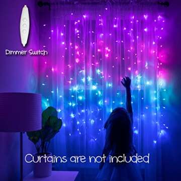 Purple Ombre LED String Lights - Perfect for Teen Room Decor