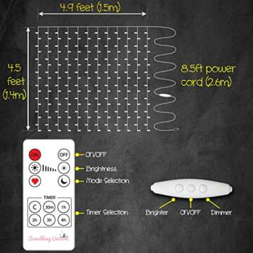 Purple Ombre LED String Lights - Perfect for Teen Room Decor