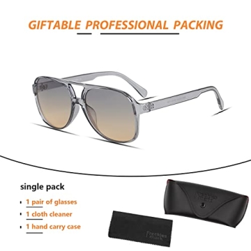 Freckles Mark Vintage Retro 70s Aviator Sunglasses for All