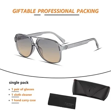 Freckles Mark Vintage Retro 70s Aviator Sunglasses for All