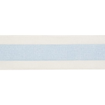 MEEDEE Elegant Blue and White Stripe Wired Ribbon for Crafts