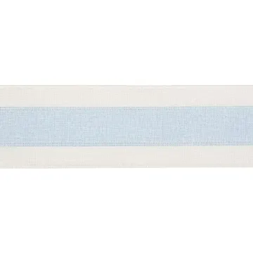 MEEDEE Elegant Blue and White Stripe Wired Ribbon for Crafts