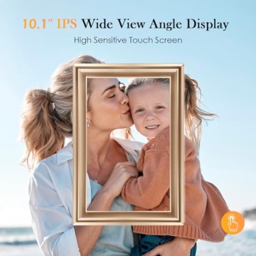 WiFi Digital Picture Frame 10.1Inch IPS 1280x800HD Cloud Smart Digital Photo Frame,16GB Storage, Wall Mountable, Auto-Rotate, Share Photos via App, Send Photos from Anywhere