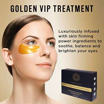 Luxury Gold Under Eye Patches for Dark Circles & Puffiness