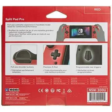 Hori Nintendo Switch Split Pad Pro - Ergonomic Red Controller
