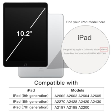 JETech iPad 10.2 Case with Pencil Holder and Auto-Wake